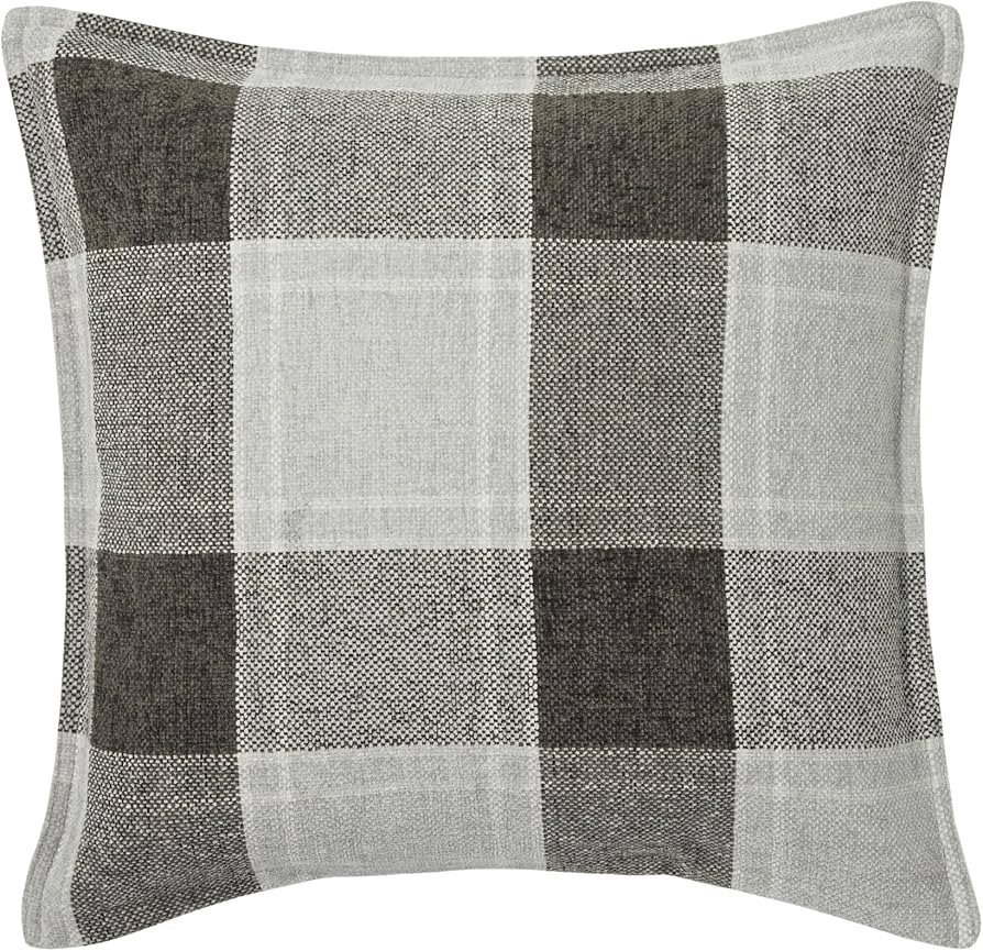 Amazon.co.jp: 無印良品 シェニールクッションカバー グレーチェック