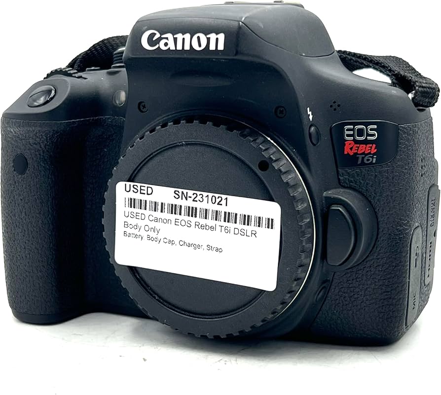 Amazon.com : Canon EOS Rebel T6i Digital SLR (Body Only) - Wi-Fi