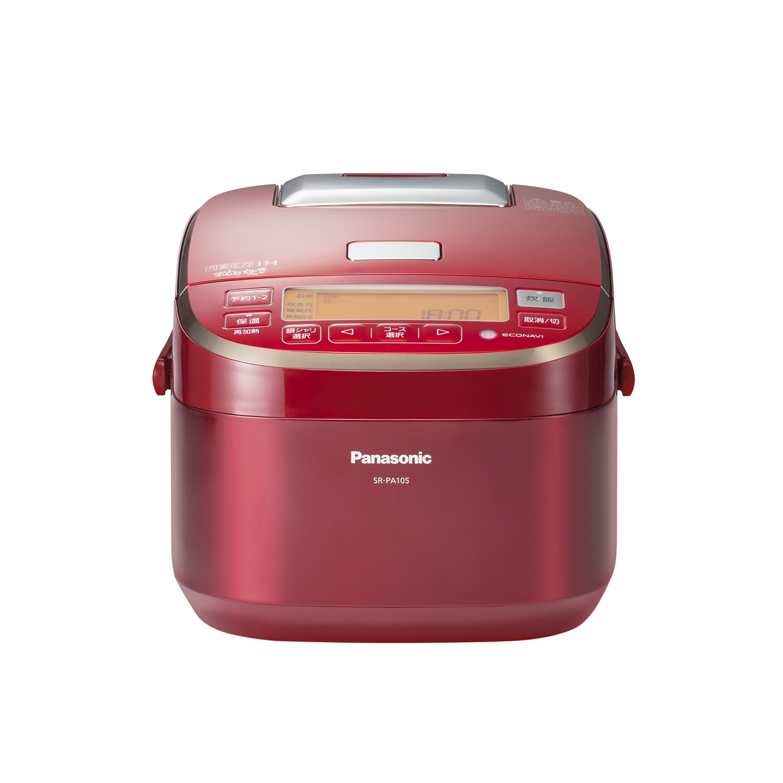 Amazon | パナソニック 5.5合 炊飯器 圧力IH式 おどり炊き レッド SR