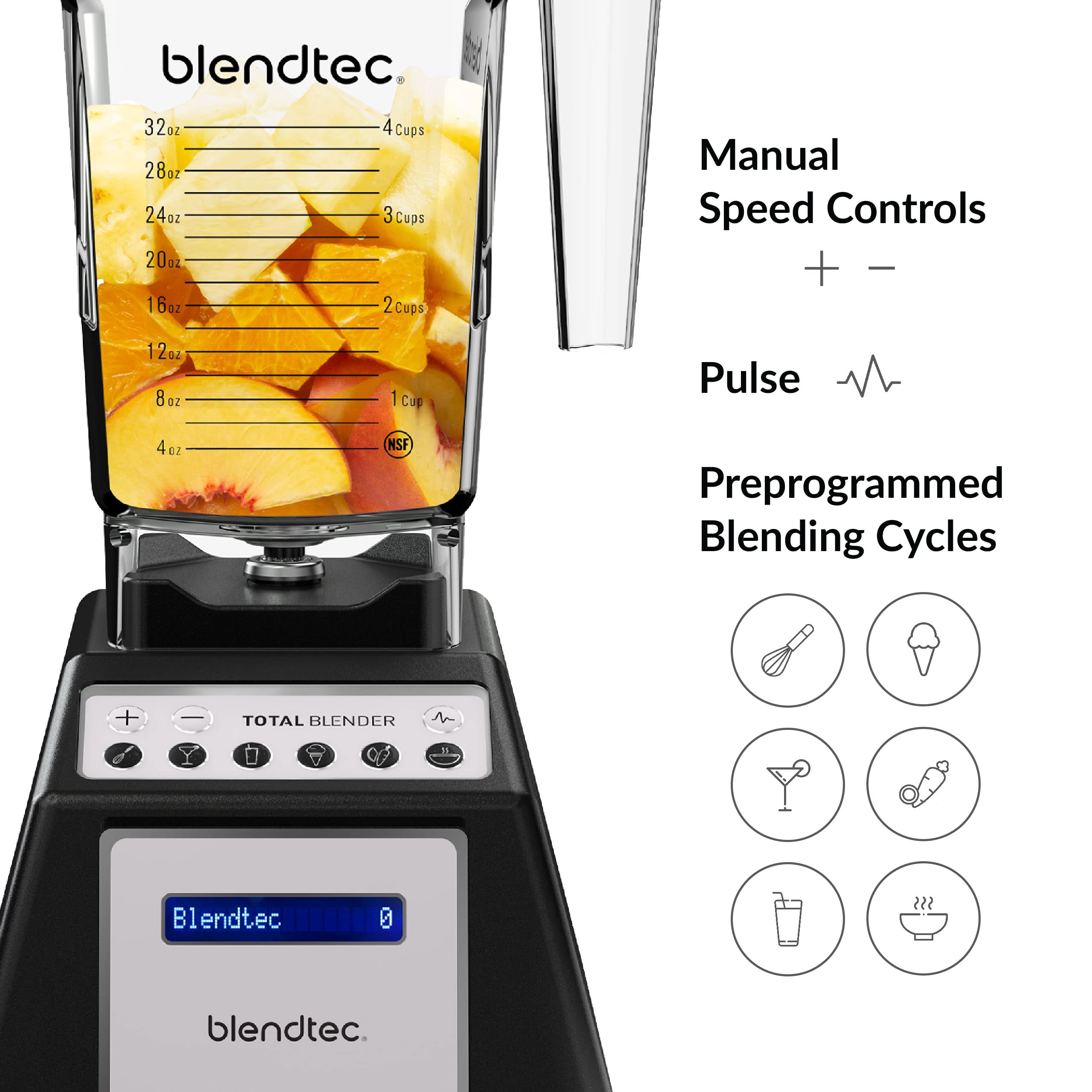Amazon.com: Blendtec Total Classic Original Blender and 75 oz