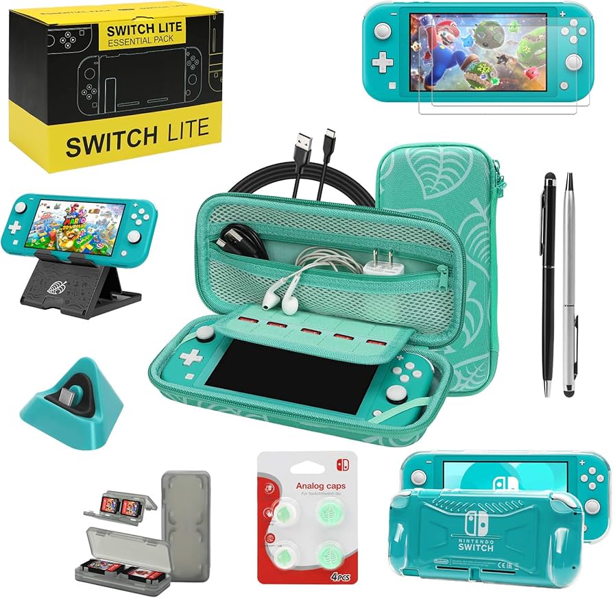 Switch Lite Accessories Bundle, Kit with Carrying Case,TPU Case