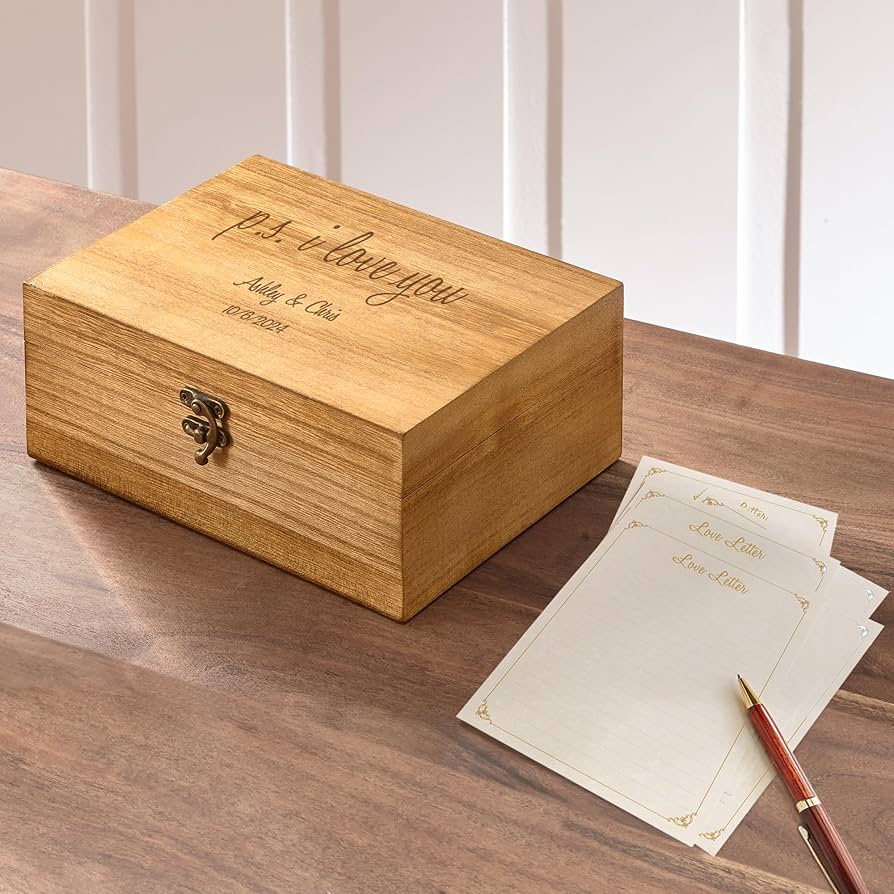 Amazon.com: Let's Make Memories Personalized Wooden Keepsake Box