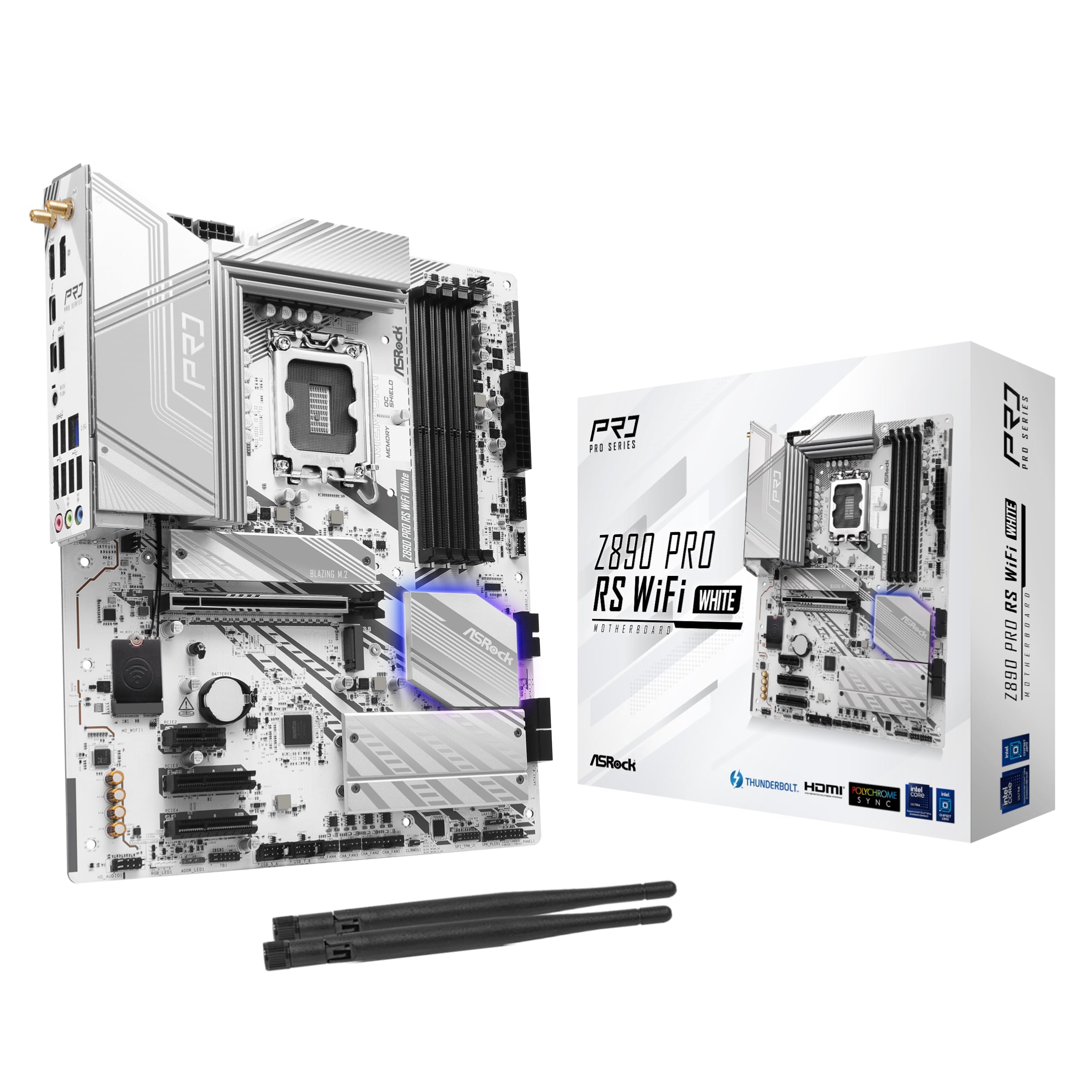 Amazon.com: ASRock Z890 Pro RS WiFi 6E White Intel Core Ultra