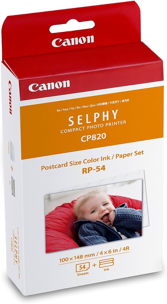 Amazon.co.jp: Canon SELPHY RP-54 Color Ink Cassette + 54Sheets 4R