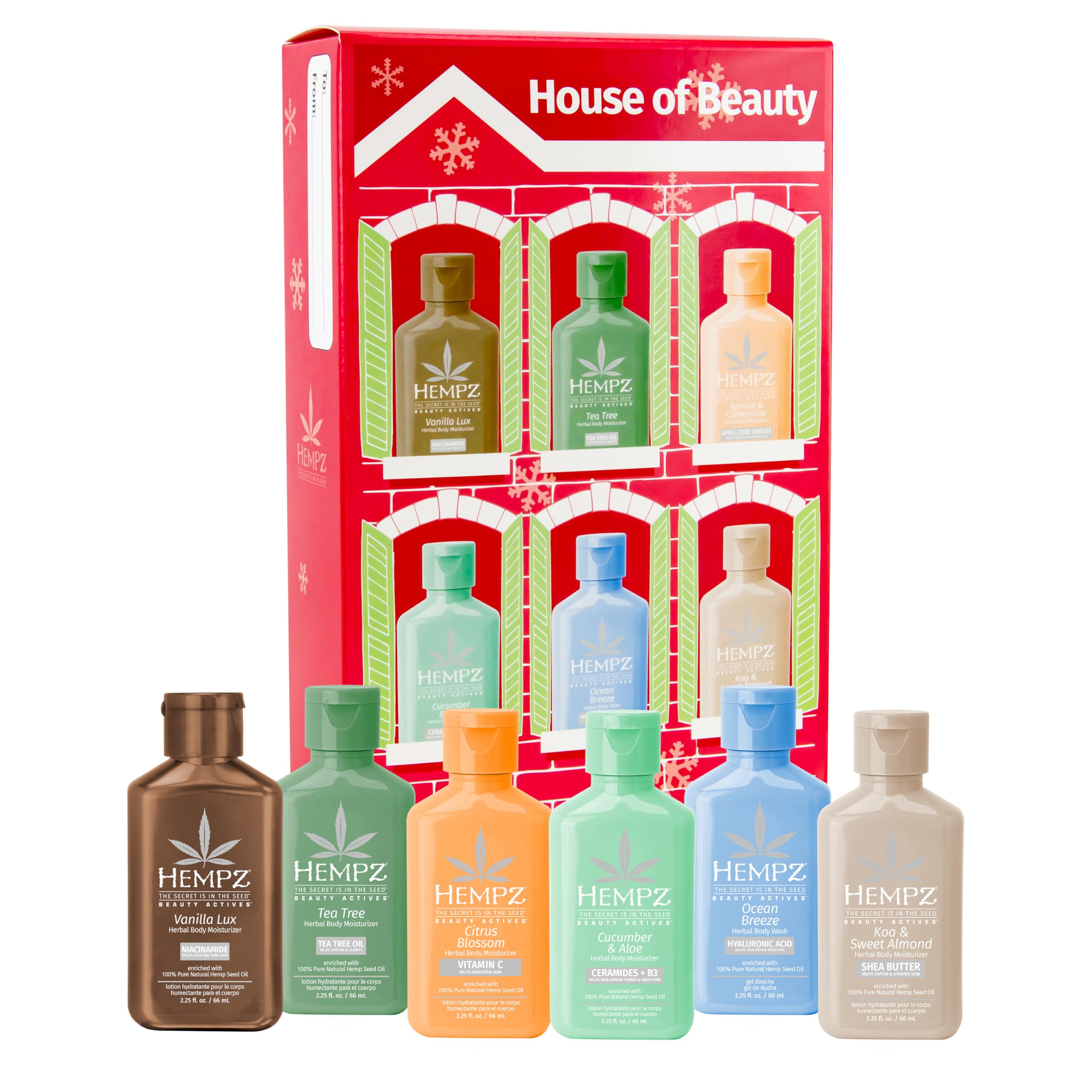 Amazon.com : Hempz House of Beauty, Mini Lotion Deluxe Gift Set