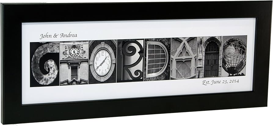 Amazon.com: Creative Letter Art Personalized Name in Black and