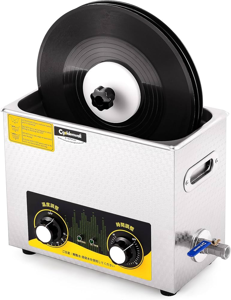 Amazon | CGOLDENWALL 超音波洗浄機 レコード 6L レコードクリーナー