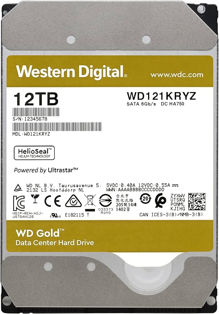 Amazon | Western Digital HDD 12TB WD Gold エンタープライズ 3.5