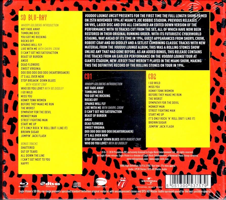 Voodoo Lounge Uncut [2018]: Amazon.co.uk: CDs & Vinyl