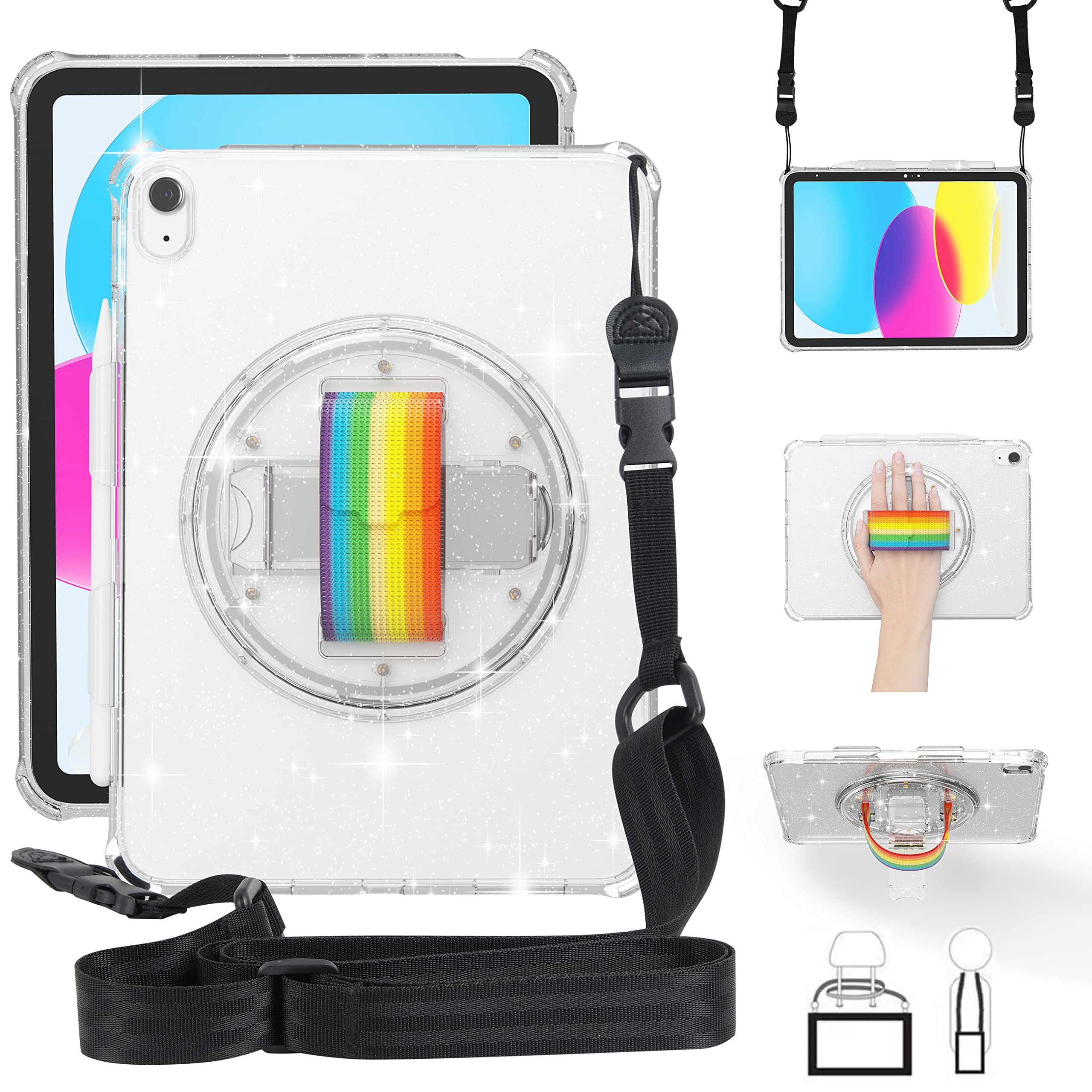 Amazon.co.jp: 360度回転 iPad 10 カバー Apple Pencil 収納