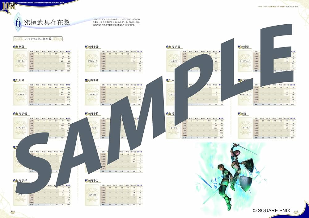 FINAL FANTASY XI 10th ANNIVERSARY OFFICIAL MEMORIAL BOOK -A Decade