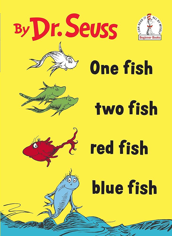 Amazon.com: One Fish Two Fish Red Fish Blue Fish (Beginner Books
