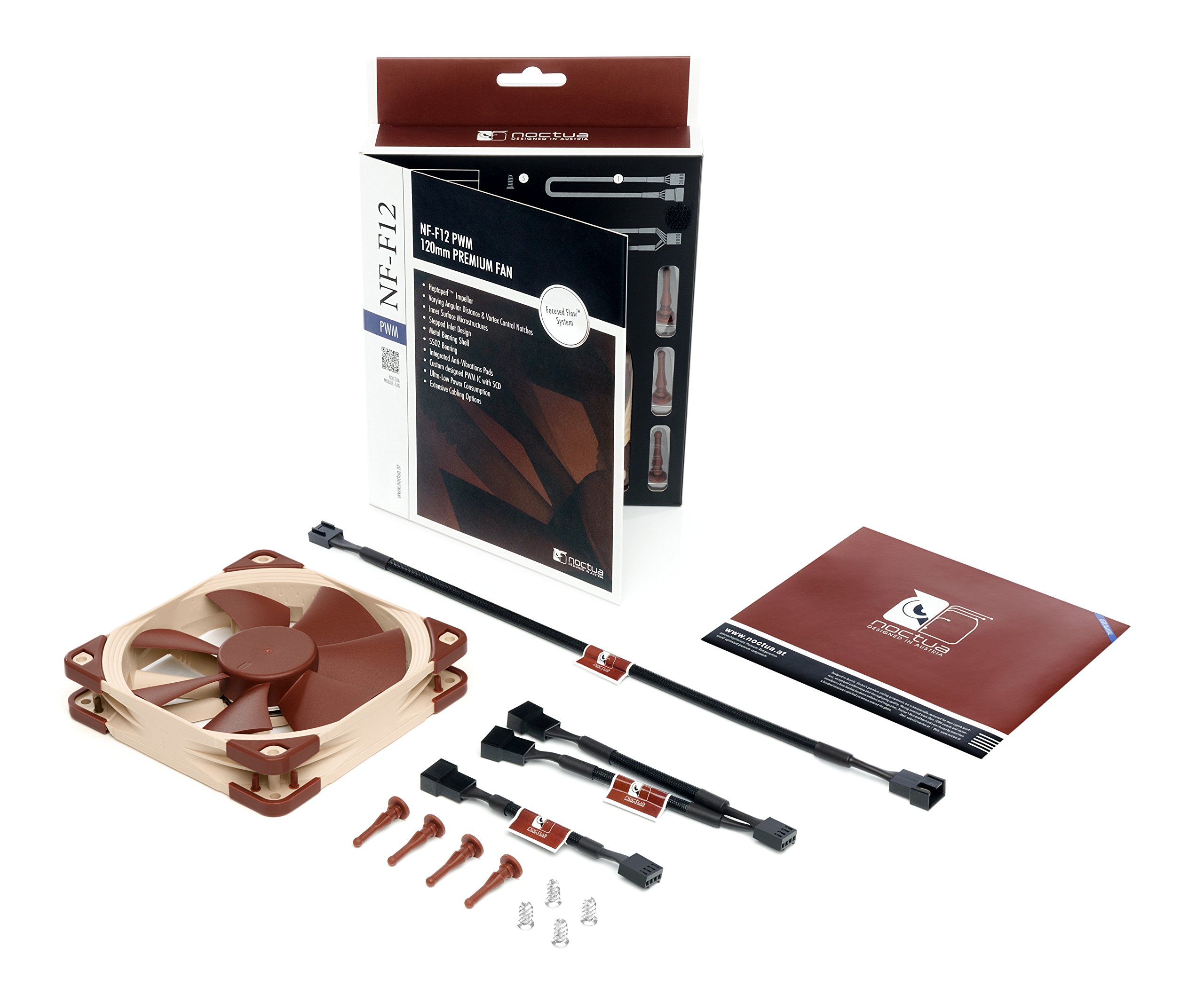 Amazon.com: Noctua NF-F12 PWM, Premium Quiet Fan, 4-Pin (120mm