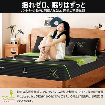 Amazon.co.jp: POWERX マットレス クイーン【11ゾーン体圧分散サポート