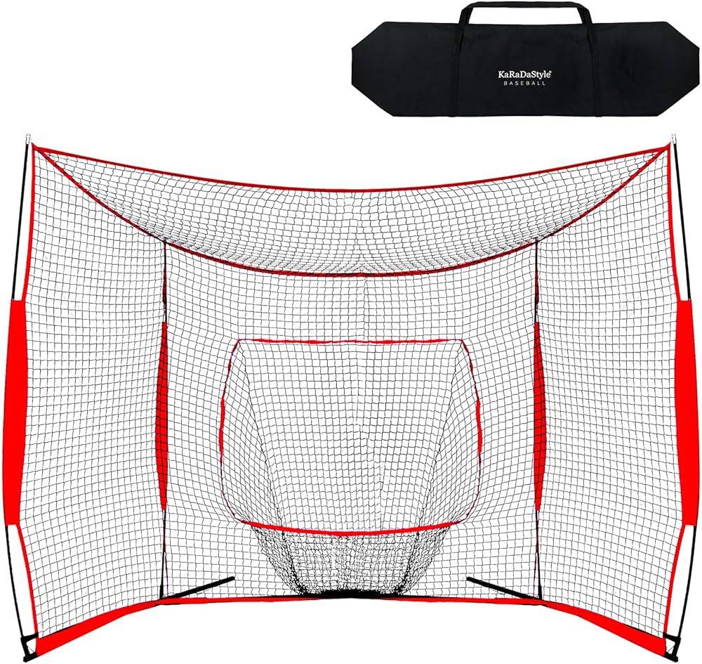 Amazon | KaRaDaStyle 野球ネット 大型ワイド 3.8×2.4M バッティング