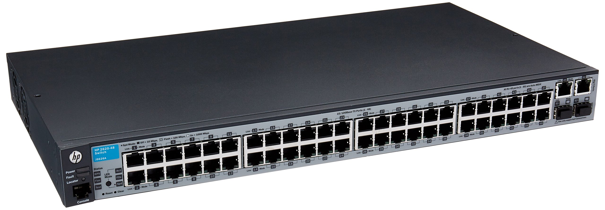 HP J9626A Network Switch (17.6Gb/s, 48 Ports, 2 SFP/SFP+ Slots