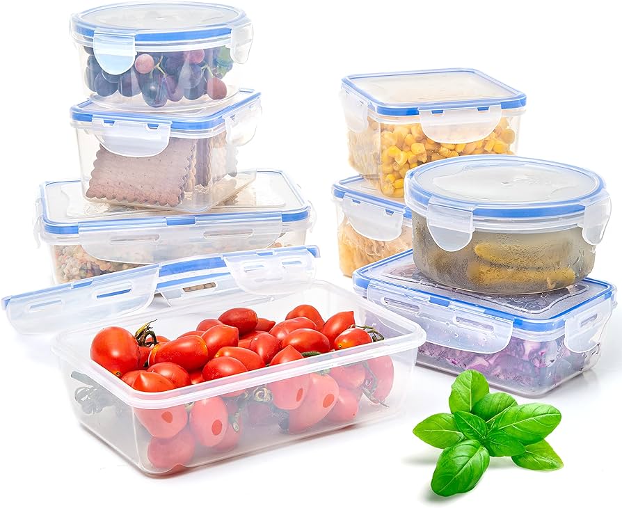 Amazon.com: Moss & Stone Air Tight 16 Piece Plastic Food Storage