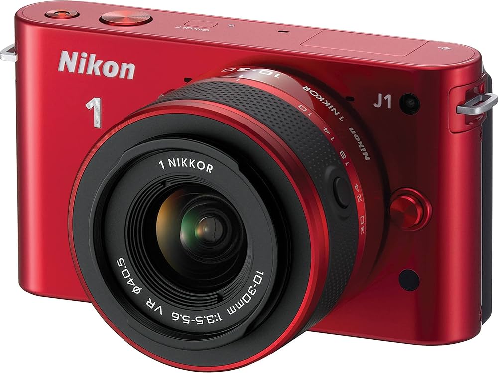 Buy Nikon 1 J1 Digital Camera System with 10-30mm Lens (Red) (OLD