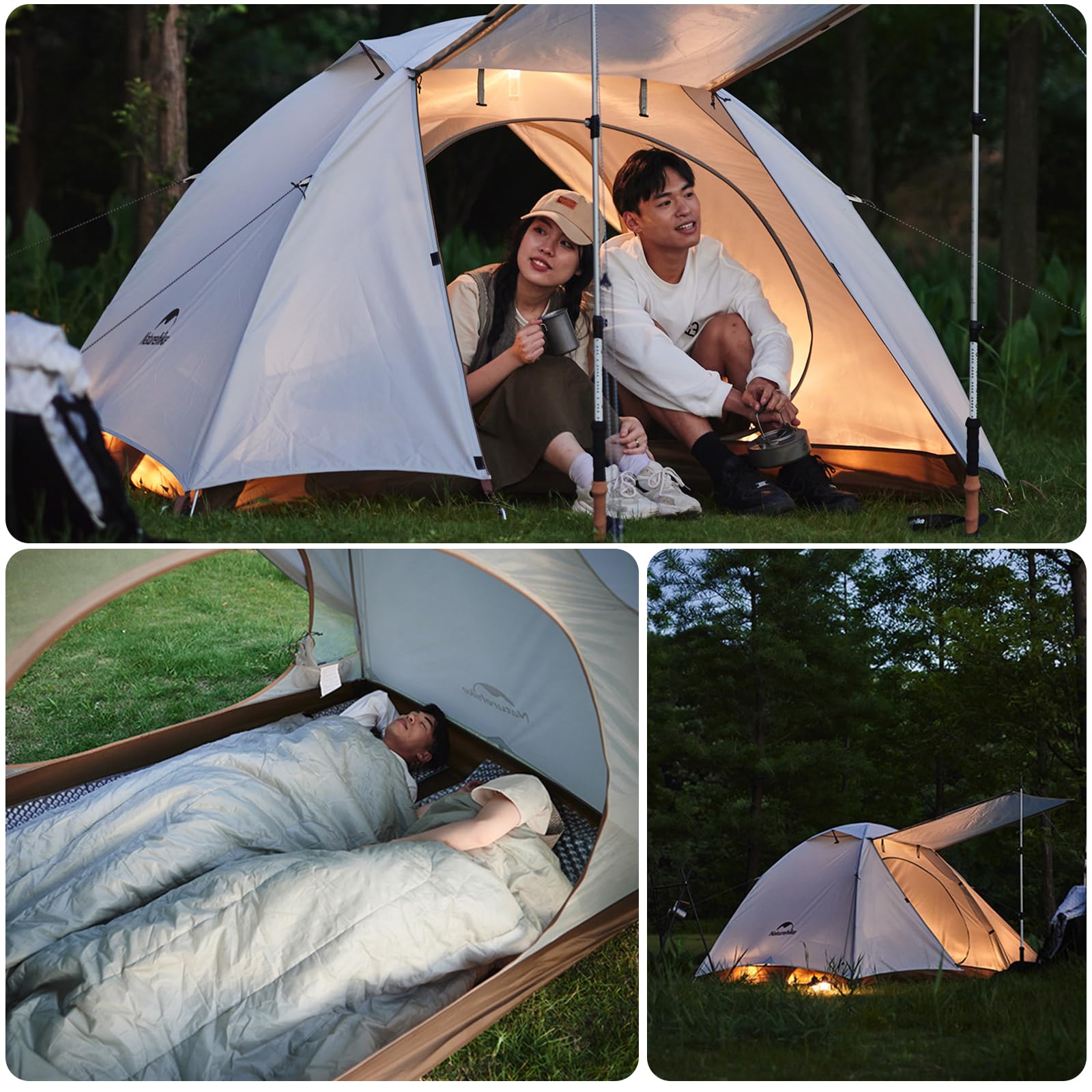 Amazon.co.jp: Naturehike 2人用 ドームテント 約2.5kg超軽量 開閉式