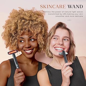 Allnice Light Therapy Wand 7 in 1Red Light Therapy for Face and