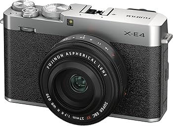 Amazon.com : Fujifilm X-E4 XF27mmF2.8 Kit - Silver : Electronics