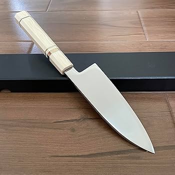 Amazon | 鏡面仕上げ VG10号本焼出刃包丁 八角柄 人工象牙柄 真空焼き