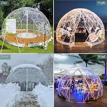Garden Dome Igloo Clear Bubble Tent Outdoor 12 FT, Weather Proof