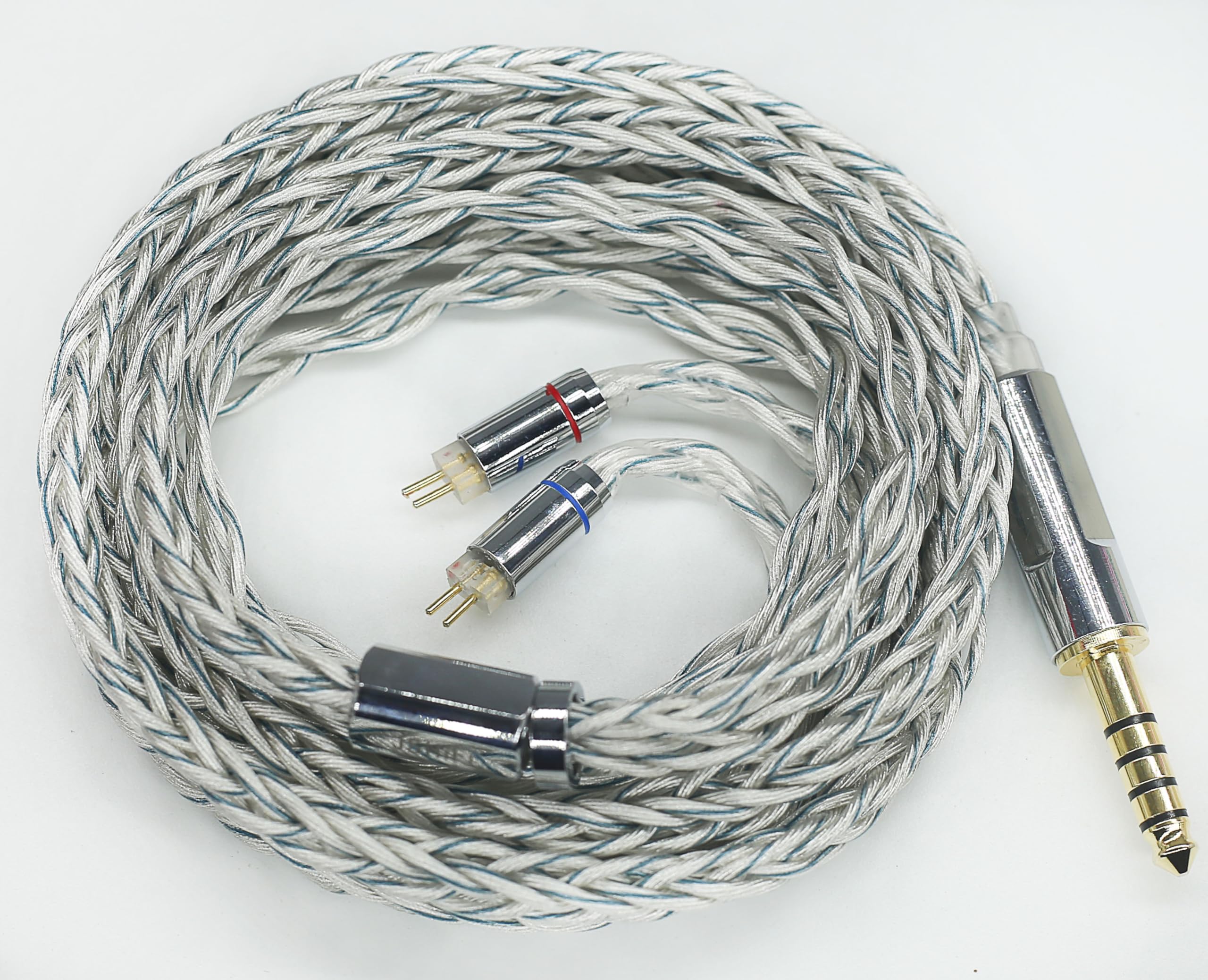 Amazon | 【JSHiFi-Zeus】2pin4.4mmリケーブル8芯 単結晶銅銀メッキ