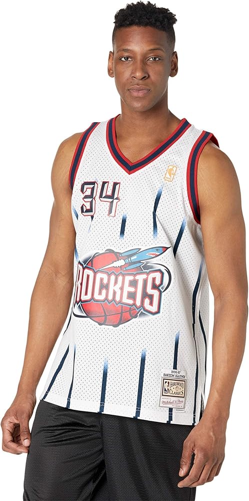 Amazon.com: Mitchell & Ness Hakeem Olajuwon Houston Rockets Men's