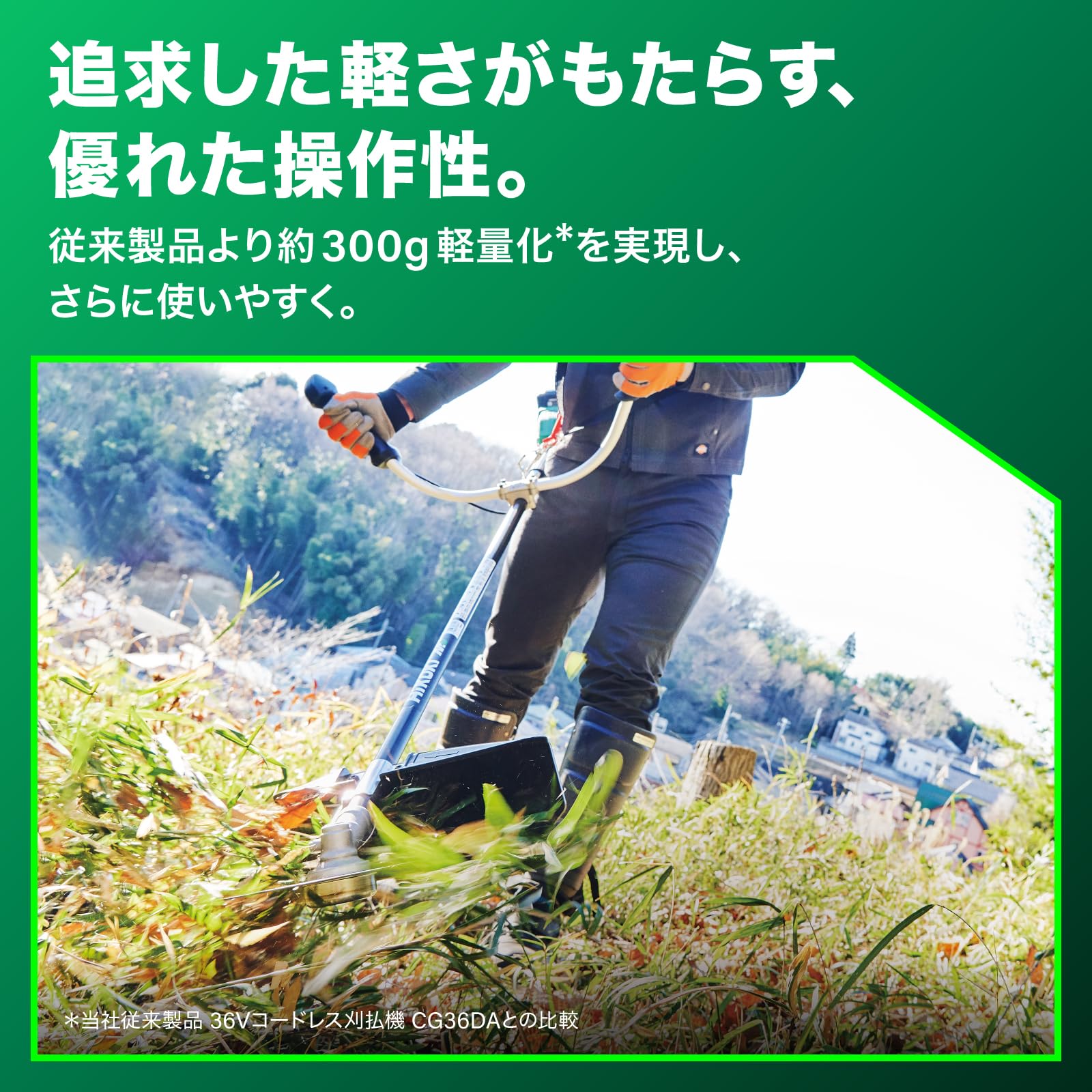 Amazon.co.jp: HiKOKI(ハイコーキ) 36V 充電式 草刈機 刈払機 CG36DB