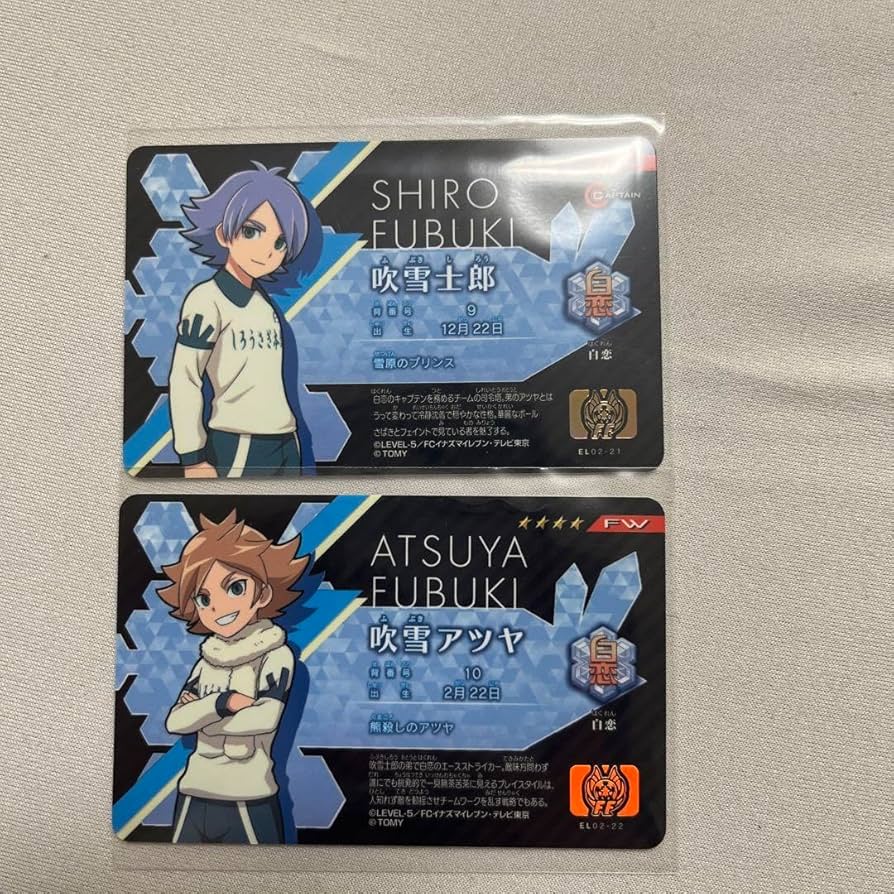 Amazon.co.jp: イナズマイレブン ライセンスカード 吹雪 士郎 アツヤ
