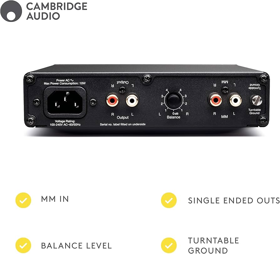 Amazon.com: Cambridge Audio Alva Solo | Phono Preamp for Moving