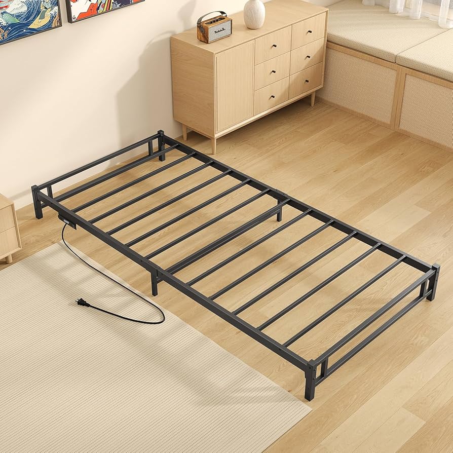 Amazon｜PRTONE ベッド ロータイプ LEDライト付きコンセント ベッド