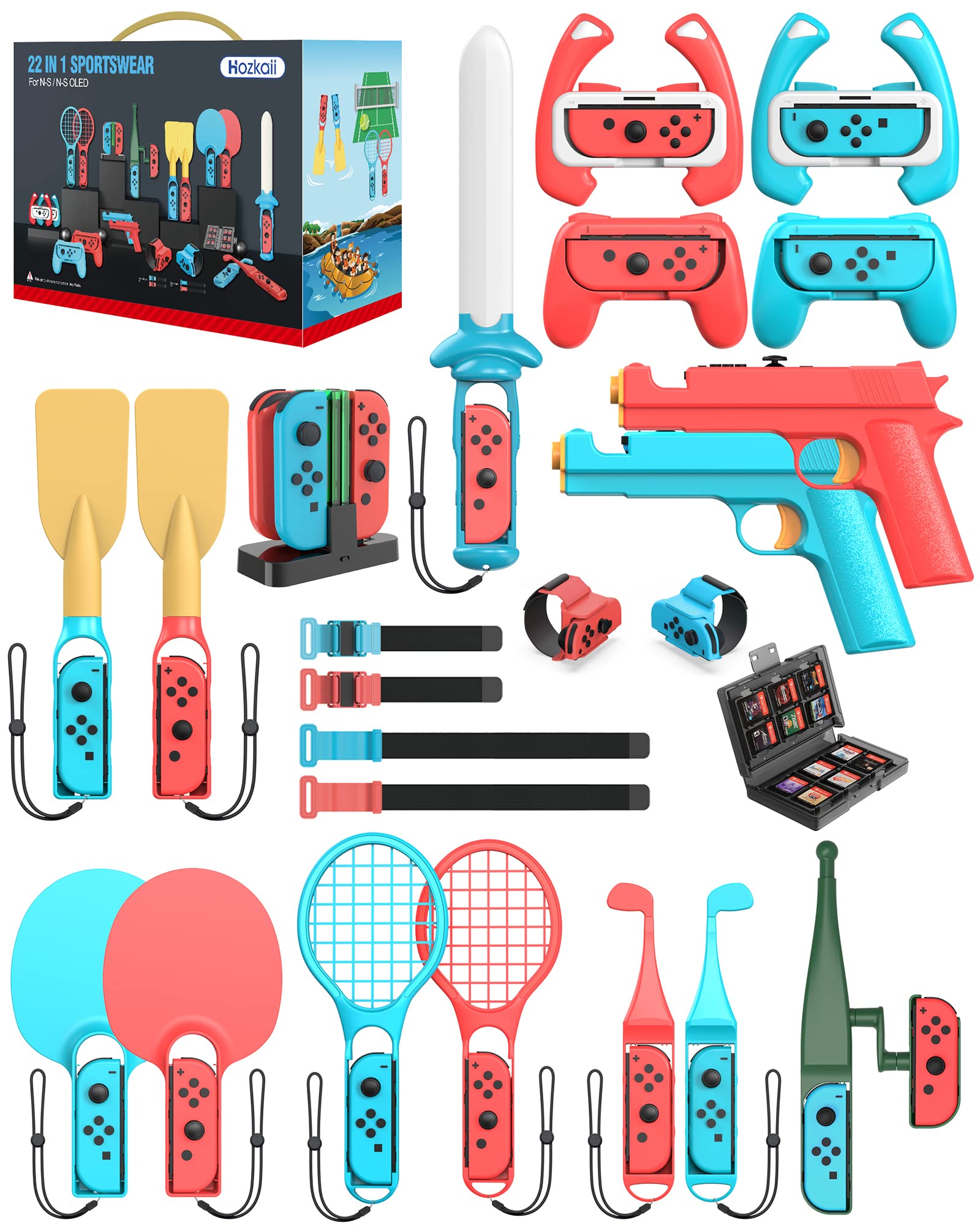 Amazon.com: Switch Sports Accessories Bundle - HOZKAII 22 in 1