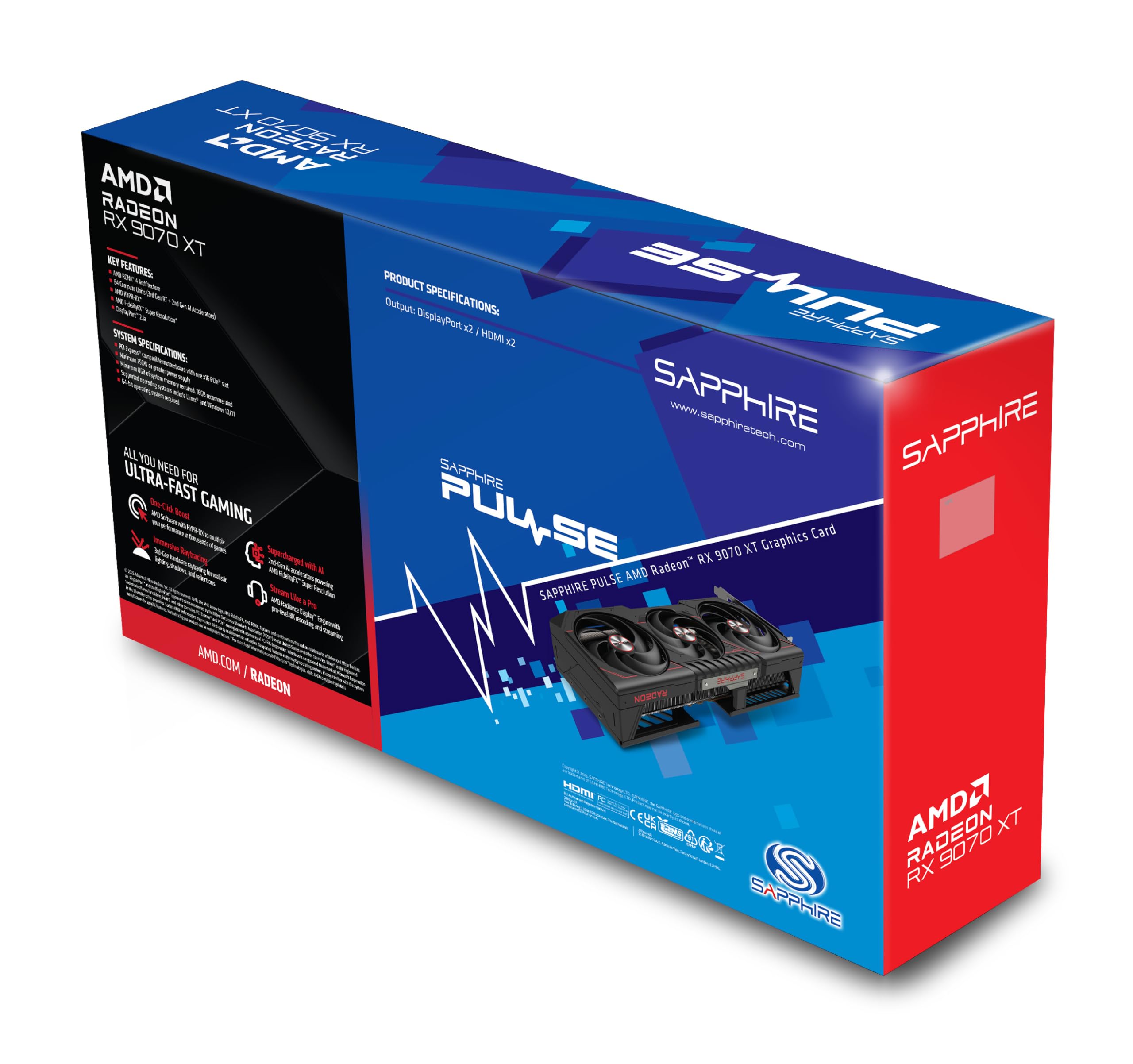 Amazon | SAPPHIRE PULSE Radeon RX 9070 XT GAMING 16GB グラフィック