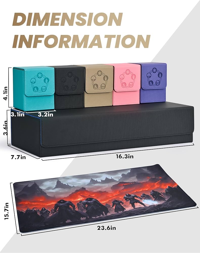 Amazon.co.jp: ZLCA (ズルカ) カードデッキボックス 6イン1 MTGプレイ