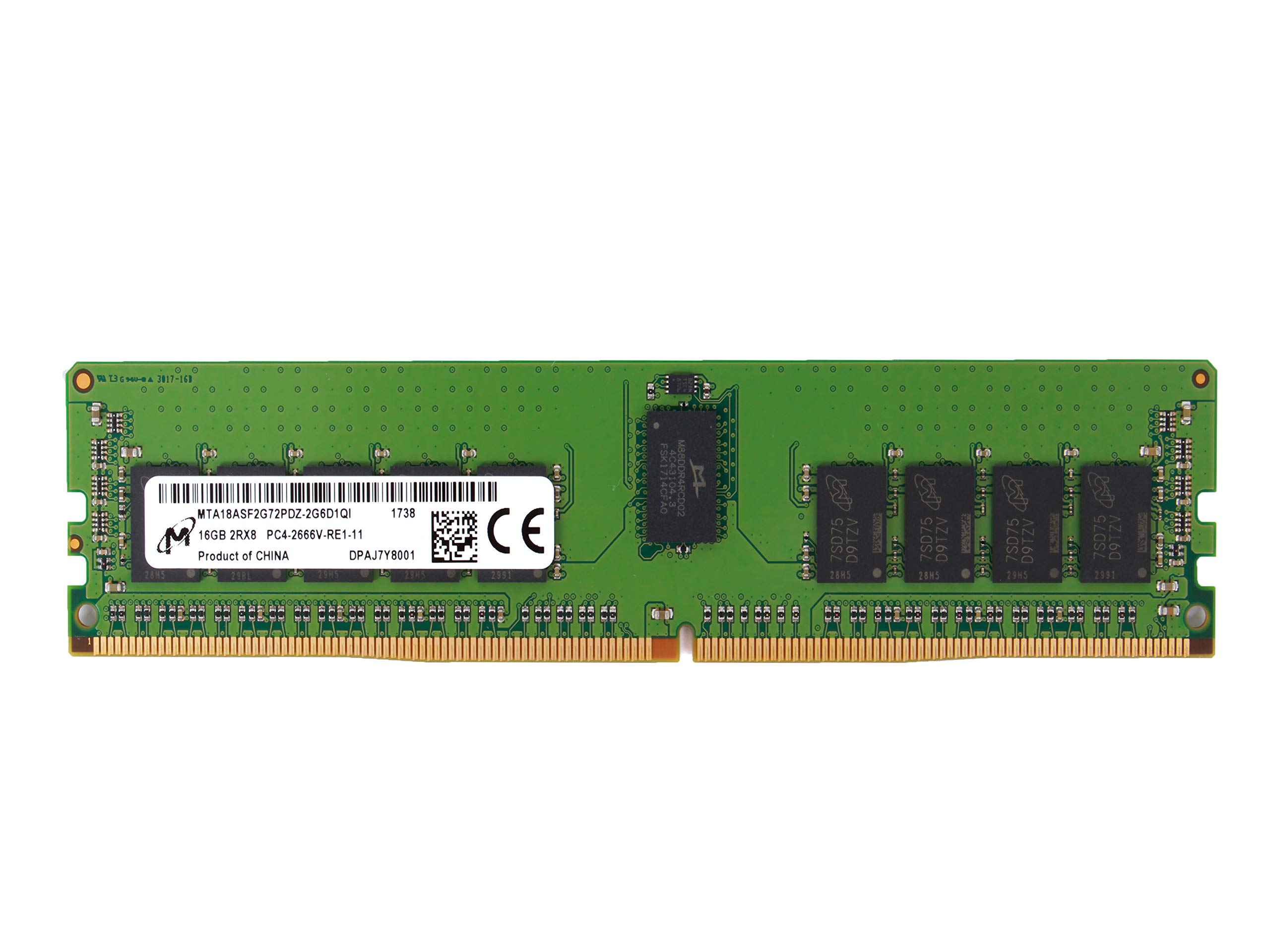 Amazon.co.jp: MICRON 16GB PC4-2666V-R レジスタード ECC 2RX8 メモリ