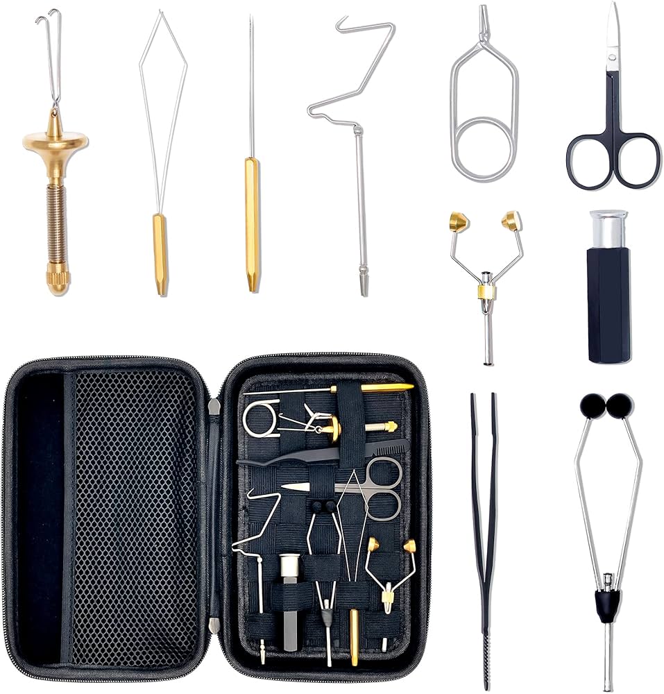 Amazon | AIFHAAN フライタイイングツールキット コンプリートツール