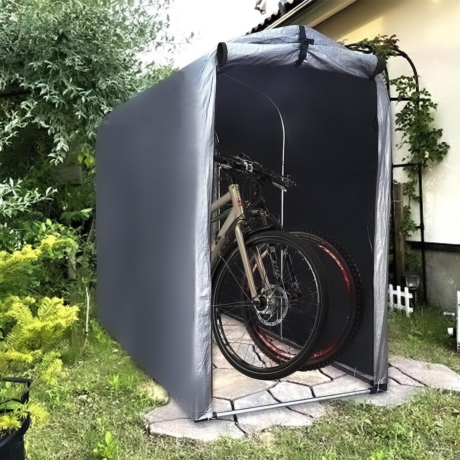 Amazon | Gulfmore サイクルハウス サイクルポート 自転車置き場