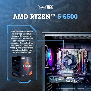 Ryzen5 5500 3070 16GB 自作PC Amazon.com: NSX GAMING Desktop Pc