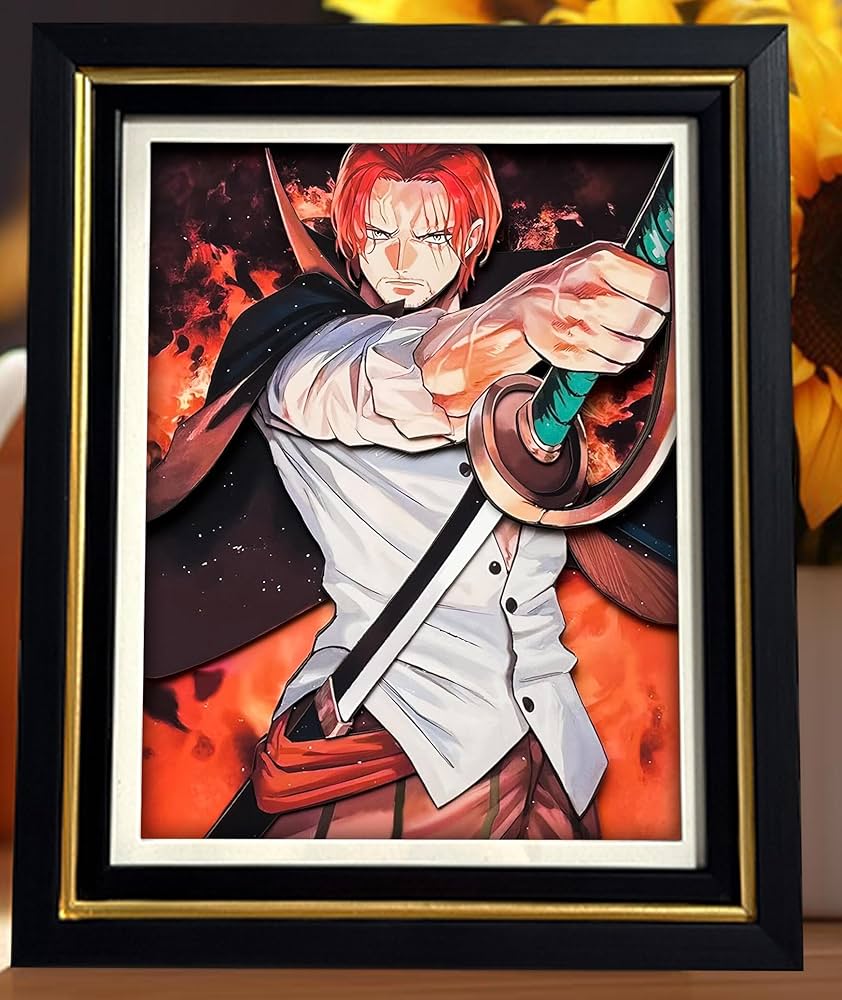 Amazon.co.jp: ワ.ン.ピ.ー.ス アニメ 手彫りの 3D立体壁掛け絵画 浮遊