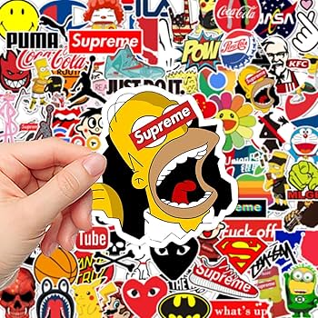 Amazon.co.jp: ステッカー 100枚 セット おしゃれ ブランド シール PVC