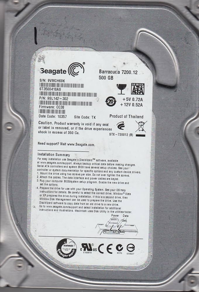 Amazon.com: Seagate ST3500418AS 500GB 7200K SATA Hard Drive