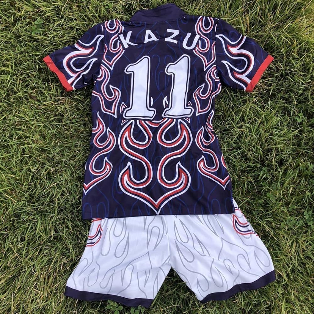 Amazon | XLサイズ三浦知良 幻の日本代表ユニフォーム KING KAZU