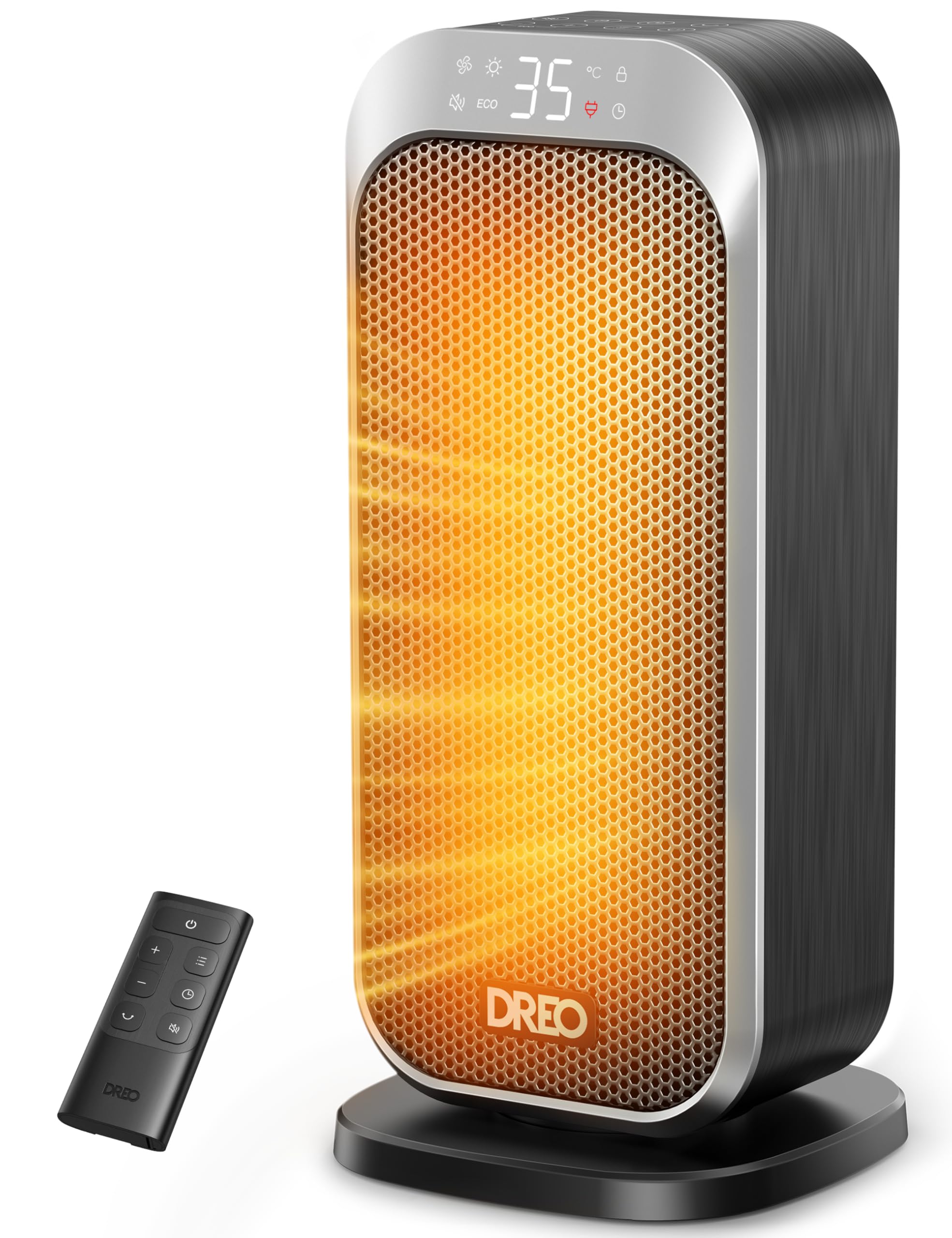Amazon | DREO (ドレオ) 静音設計スペースヒーター、屋内用、1200wの