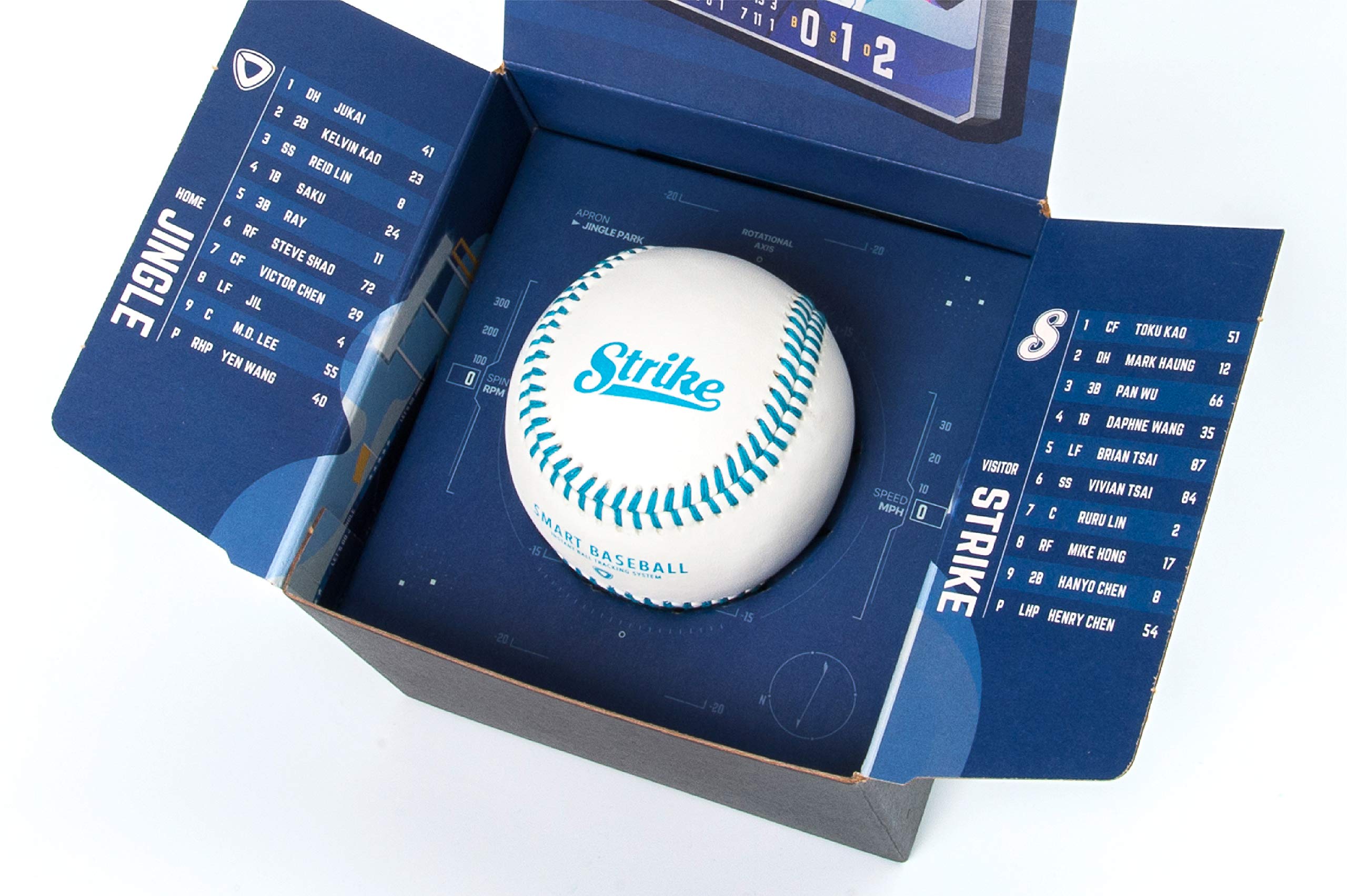 Amazon.co.jp: STRIKEスマート野球ボール。回転数やスピードなど投球