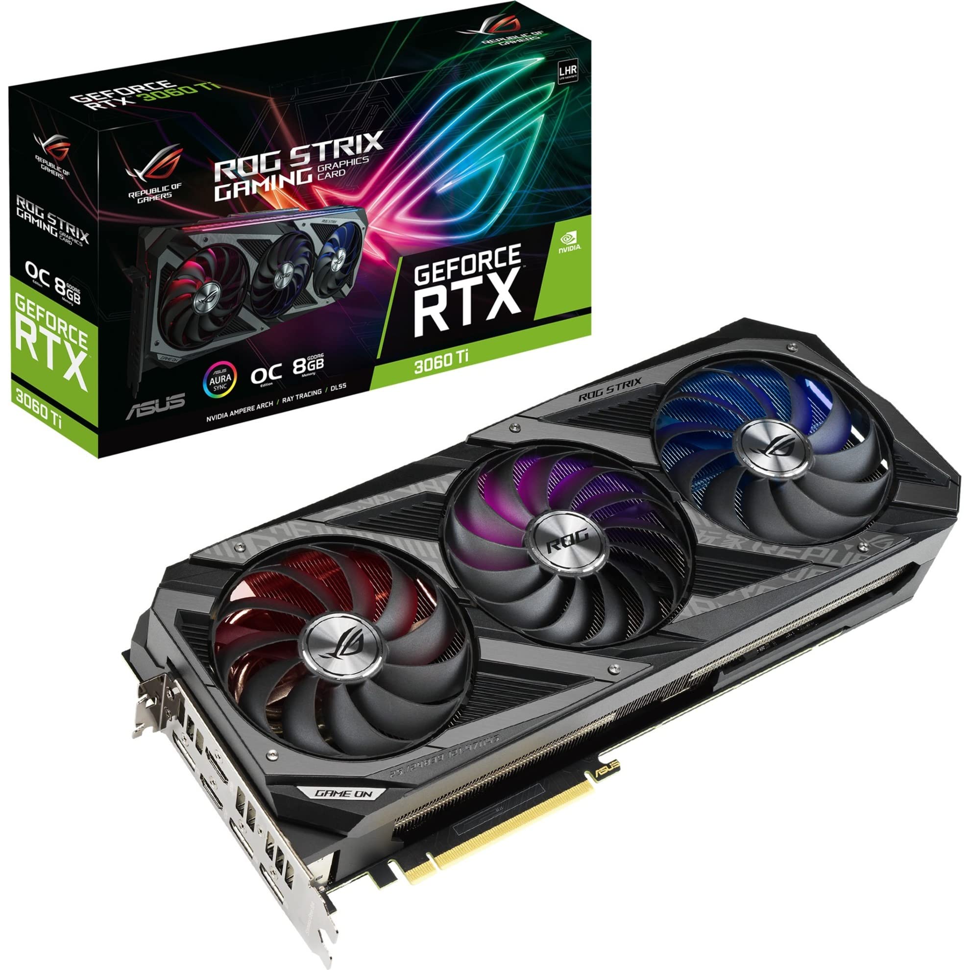 Amazon.com: ASUS ROG Strix NVIDIA GeForce RTX 3060 Ti V2 OC
