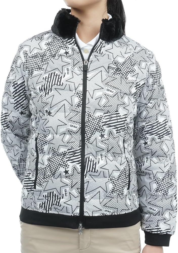 Amazon.co.jp: ピン レディース ゴルフウェア 中綿ジャケット 秋 冬