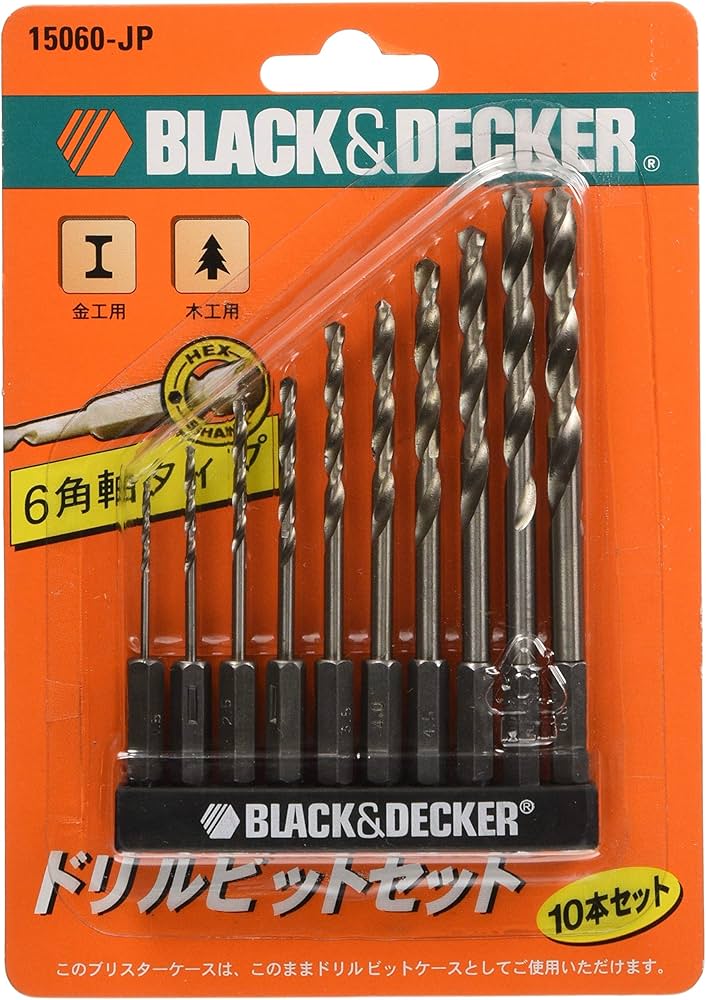 Amazon.co.jp: ブラックアンドデッカー(BLACK+DECKER) 6角軸ドリル