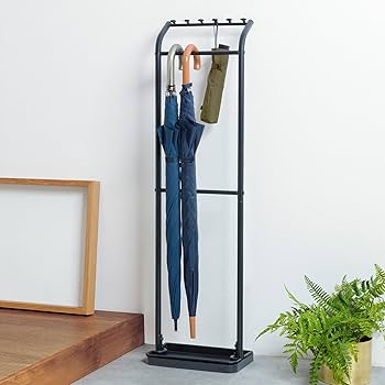 Amazon｜HEIAN SHINDO 傘立て アンブレラハンガー マットブラック 耐